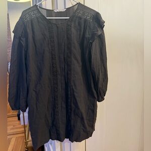 MANGO Long Sleeve Mini Dress